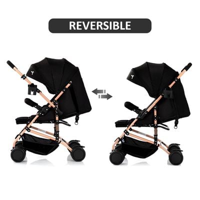 Eazy Kids Teknum Reversible Trip Stroller Black